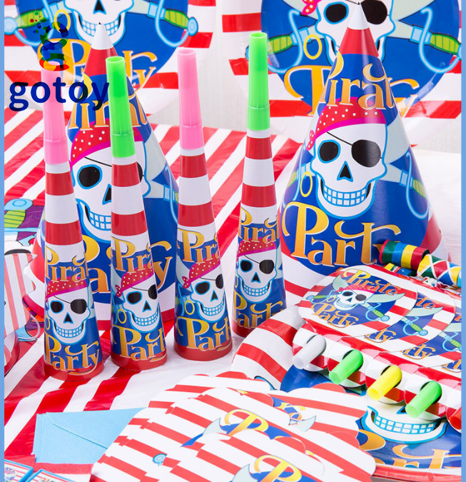 Thumbnail: 87pcs Pirate Party Supplies theme Birthday Party Supplies Party Table