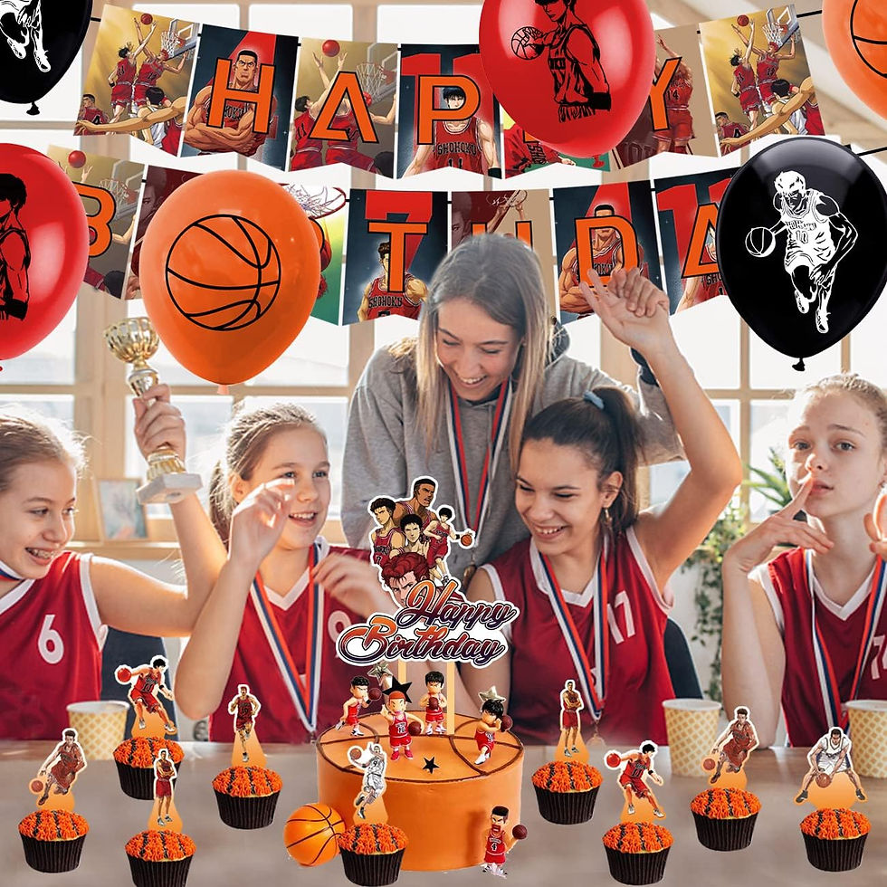 Thumbnail: SLAM DUNK Party Supplies for Kids’ Birthday balloon set