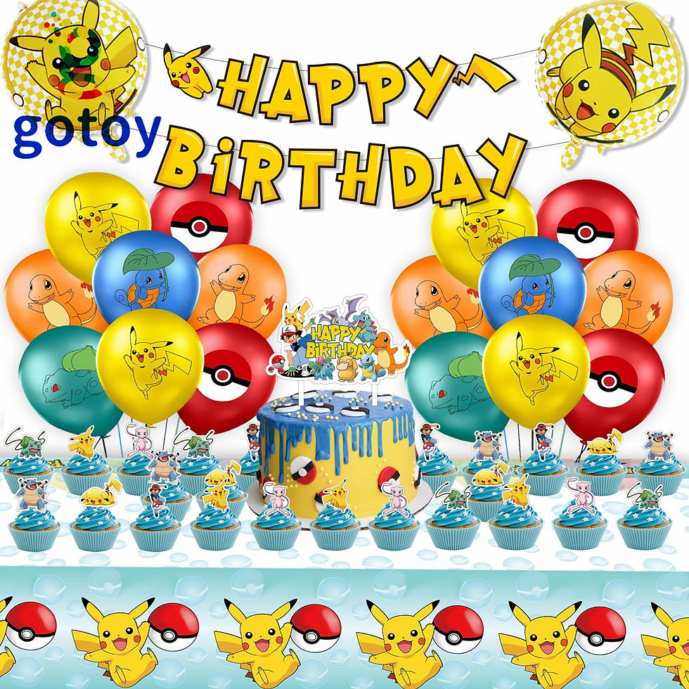 Thumbnail: Pokemon monster Birthday Party Supplies balloon set