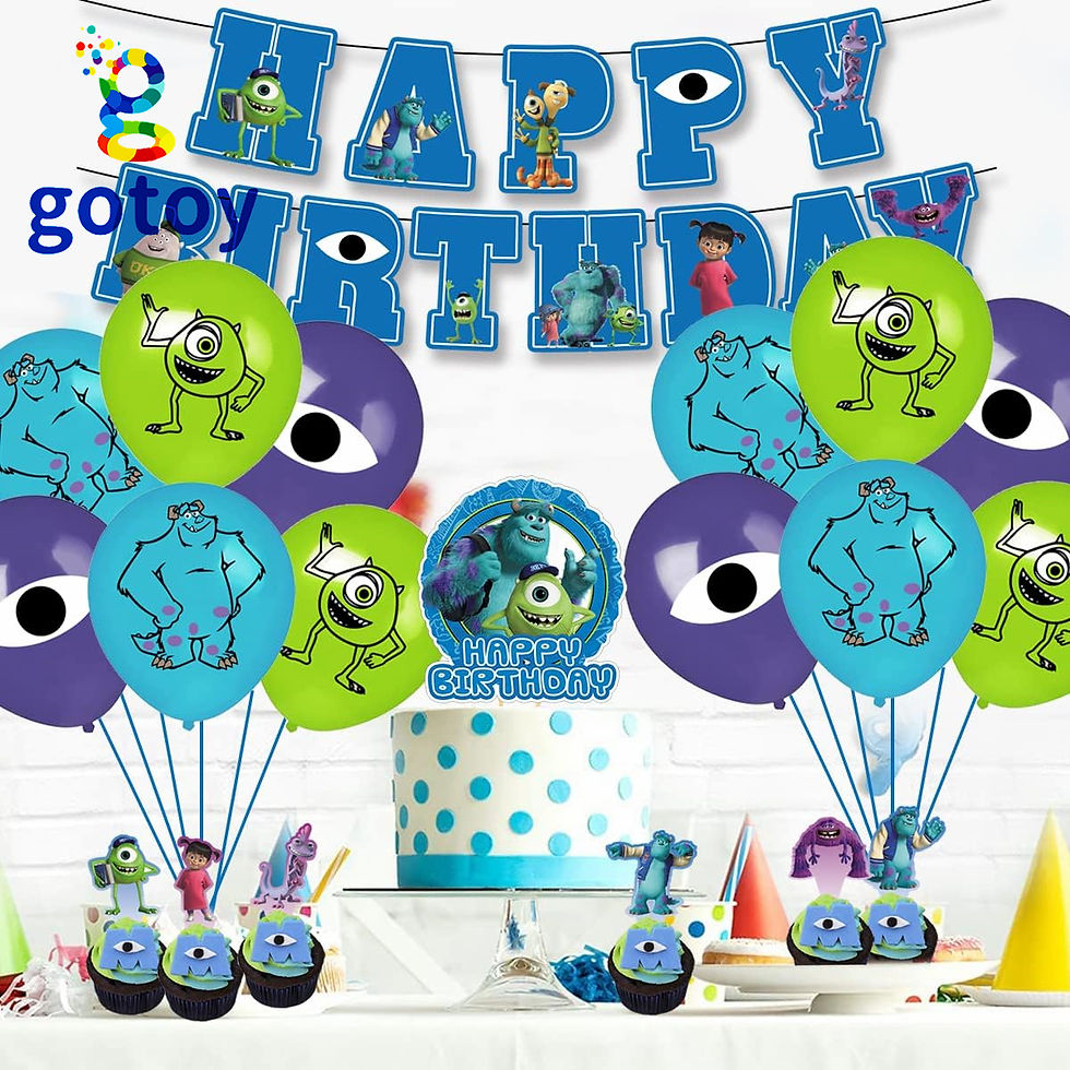 Thumbnail: Monsters University Birthday Party Supplies balloon set Invitation Card