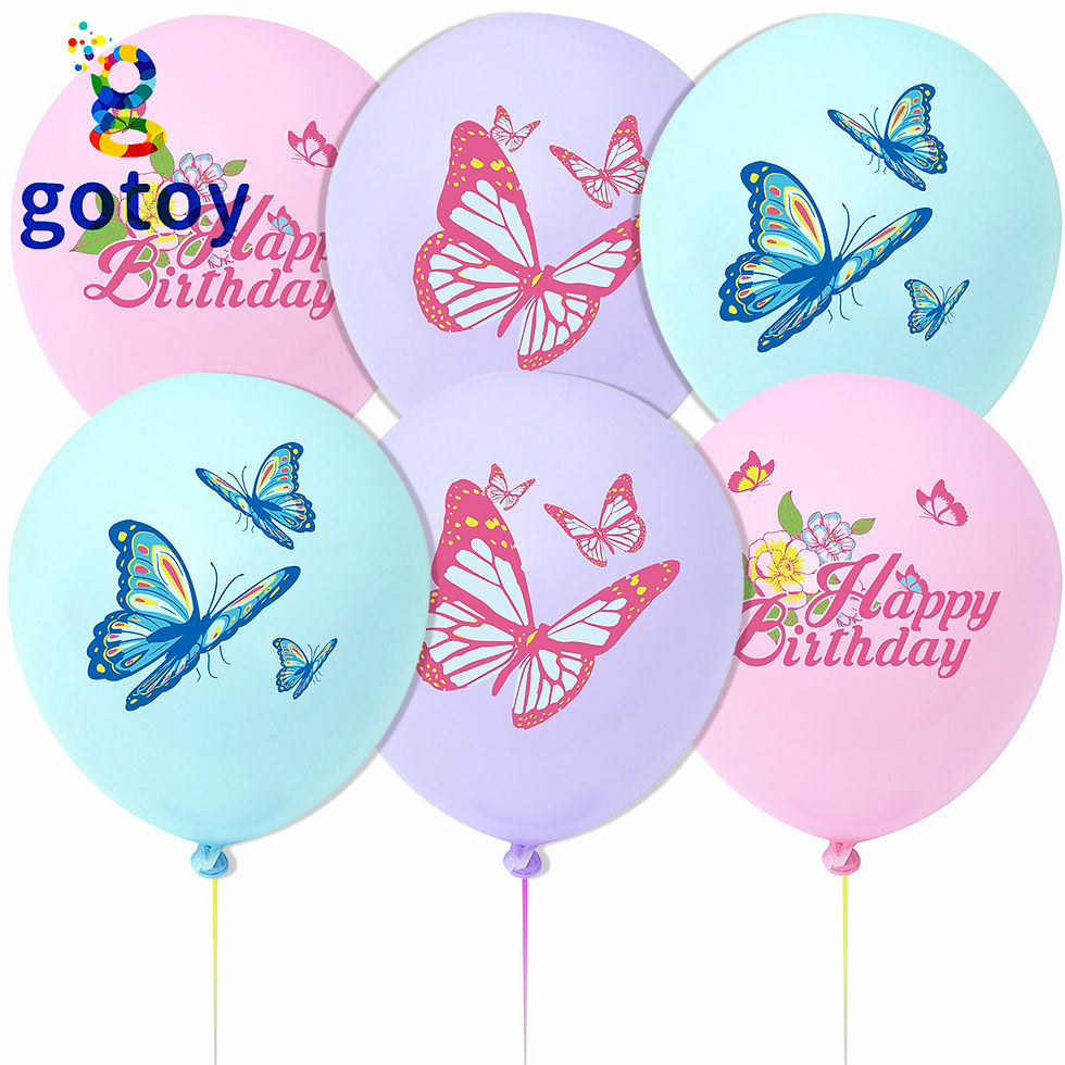 Thumbnail: Pink Cute Butterfly Birthday Party Supplies balloon set