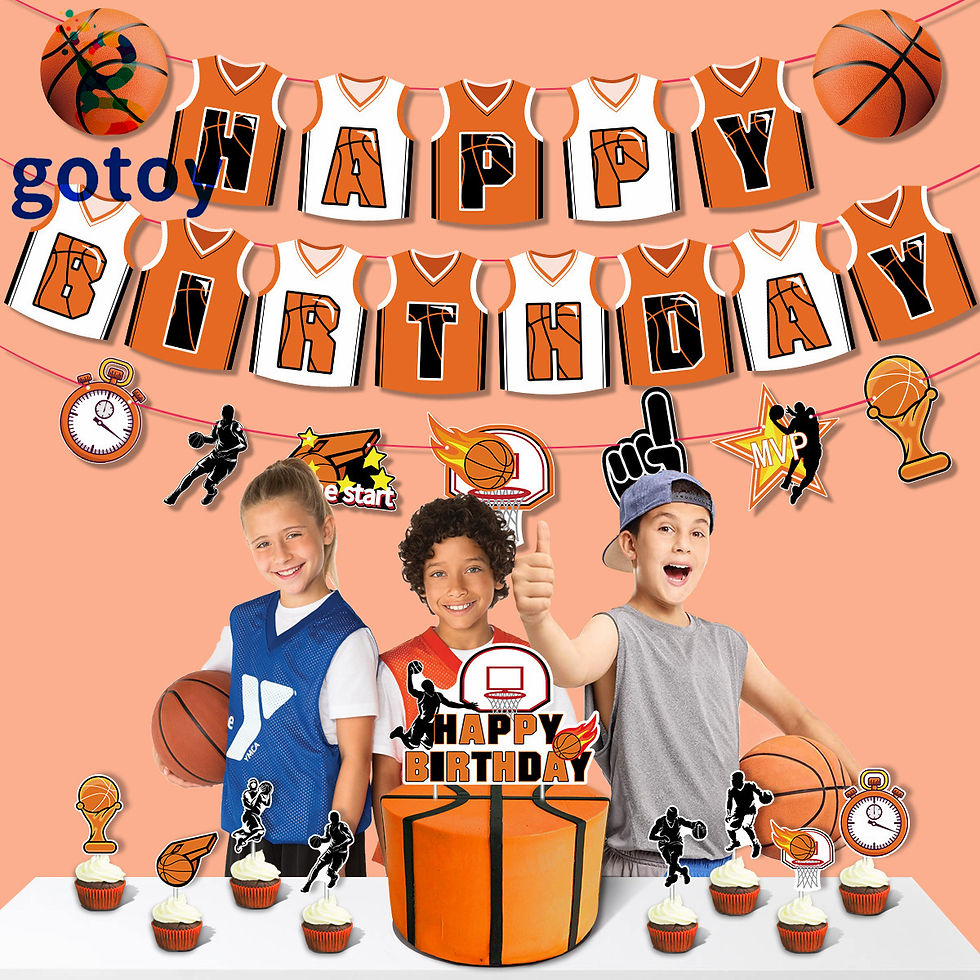 Thumbnail: Basketball Sport Party Supplies for Kids’ Birthday balloon set