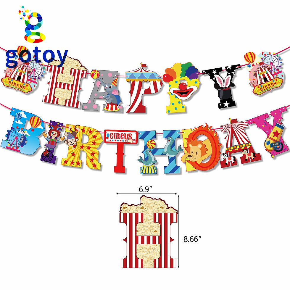 Thumbnail: Cute Circus Birthday Party Supplies balloon set
