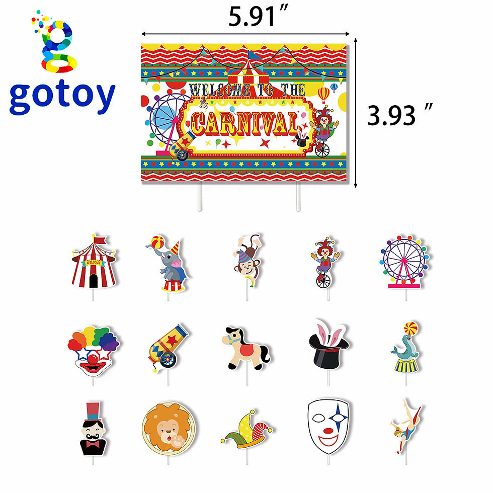 Thumbnail: Cute Circus Birthday Party Supplies balloon set