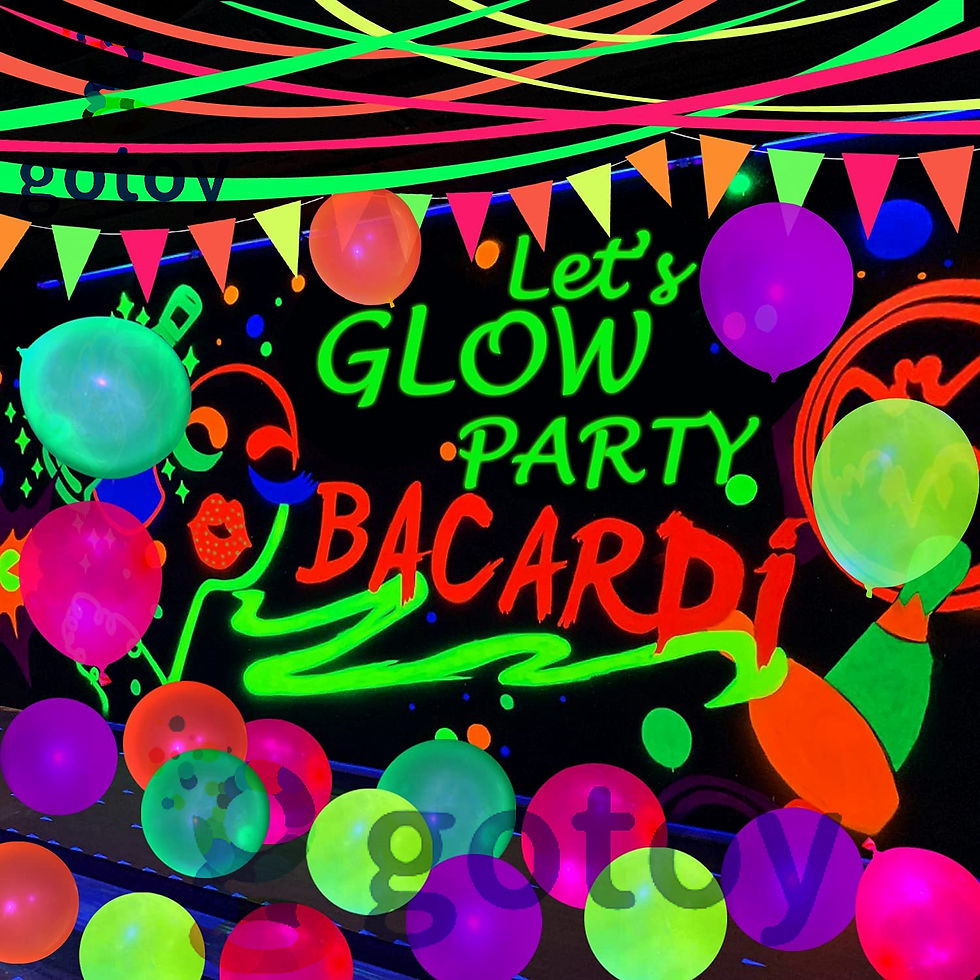 Thumbnail: 60pcs 12 inch Colorful Neon Balloons UV Glow Balloons Glow Party Balloon