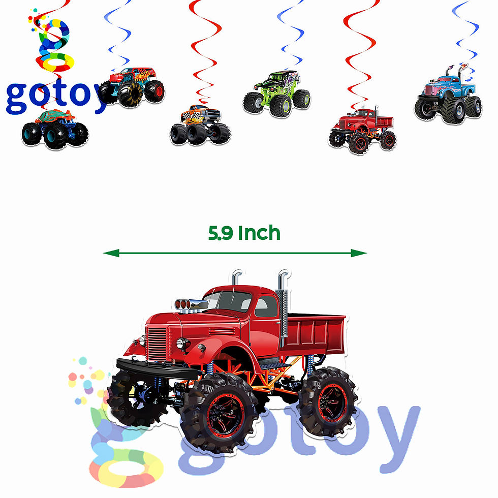 Thumbnail: Monster Truck  Birthday Party Supplies balloon set