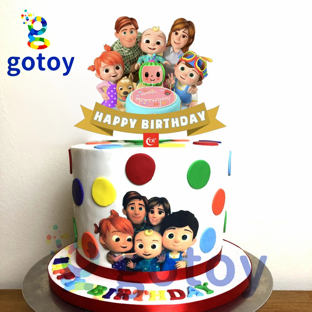 Coco melon acrylic cake topper cake decoration