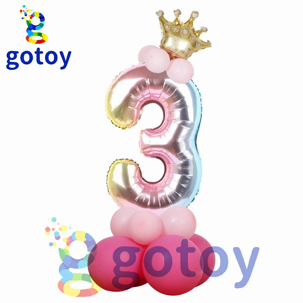 Thumbnail: 12pcs 32 inch Pink Foil Number Balloon