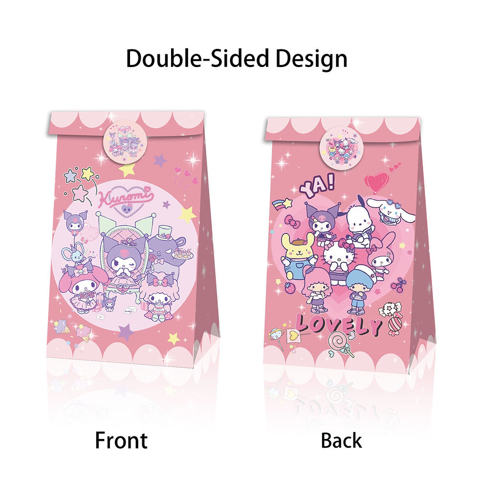 Thumbnail: 12Pcs Sanrio  Paper Gift Bag Candy Bags Birthday Supplies 18pc