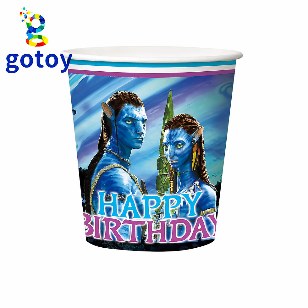 Thumbnail: 52pcs Avatar Birthday Party Supplies Tableware table cover plate