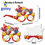 Thumbnail: 8pcs Super Mario Birthday Party Decorative Glasses Party Supplies eye