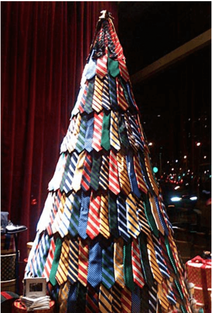 necktie Christmas tree