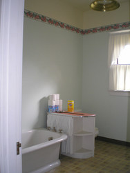 The one full bath upstairs before we added a shower