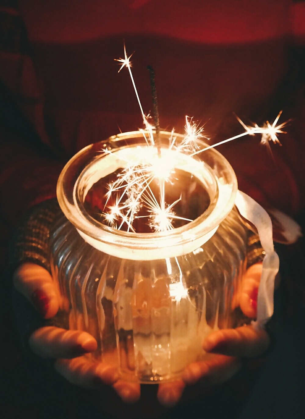 fireworks in a jar