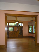 A "before" view into the dining room