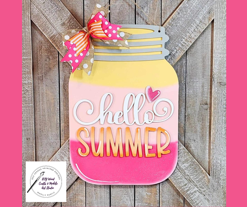 Hello Summer Pink Lemonade Door Hanger Kit!
