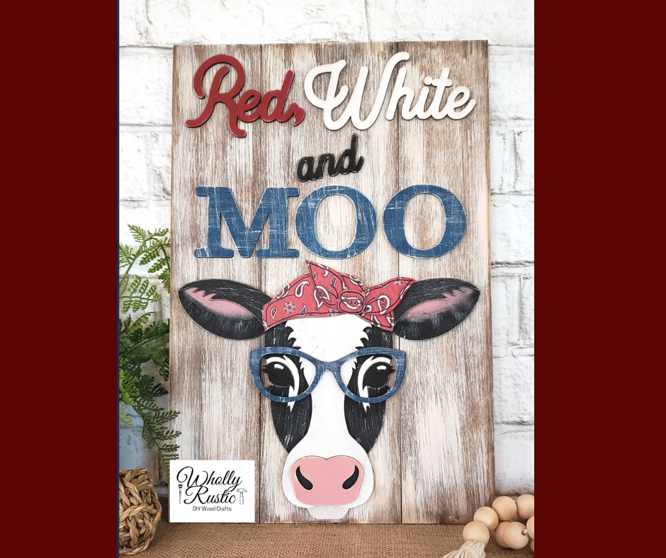 Red, White, & Moo Sign Kit!