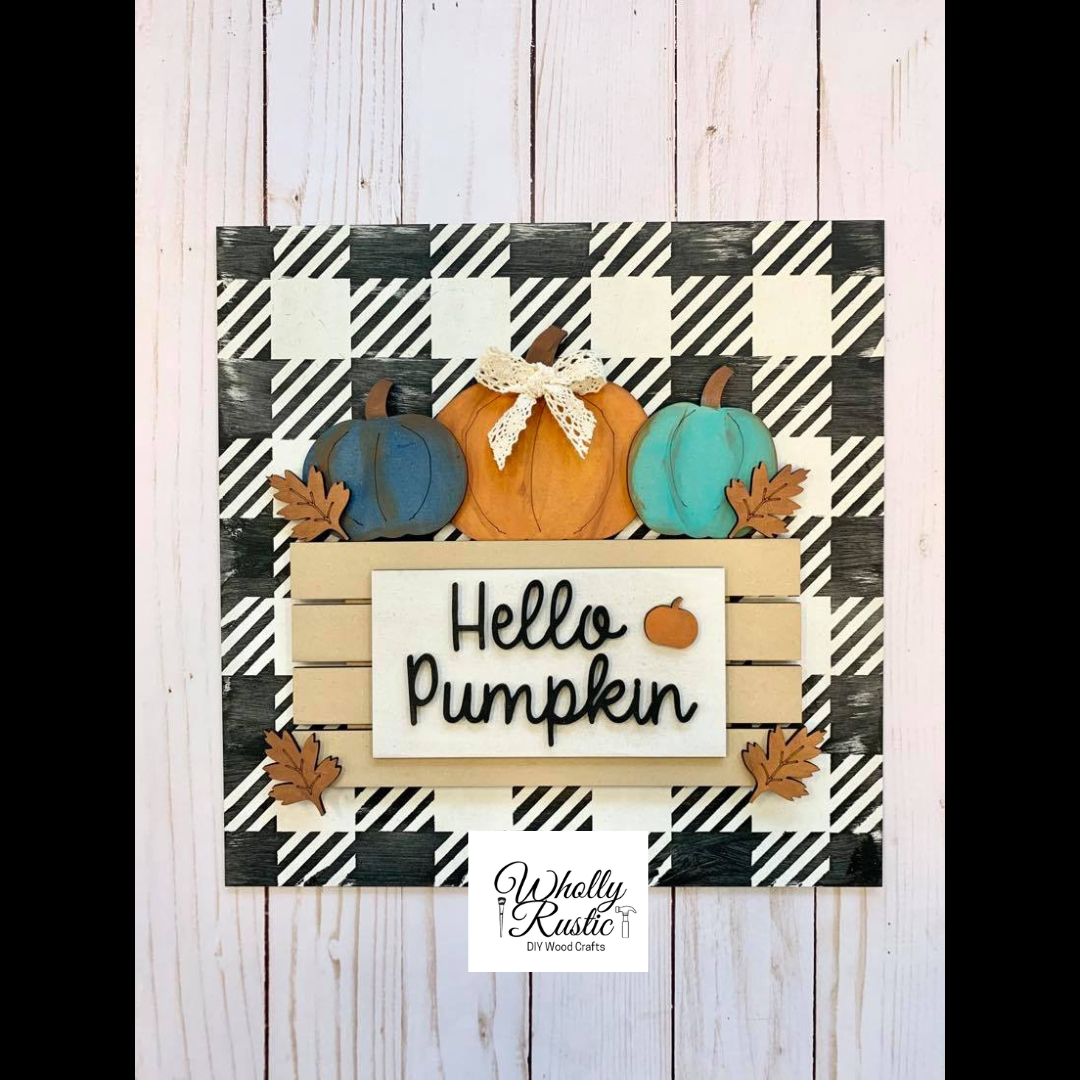 Hello Pumpkin Crate Sign Kit!