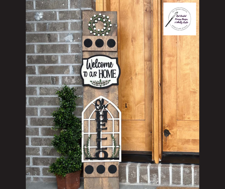 Interchangeable  Porch Leaner Welcome Kit!