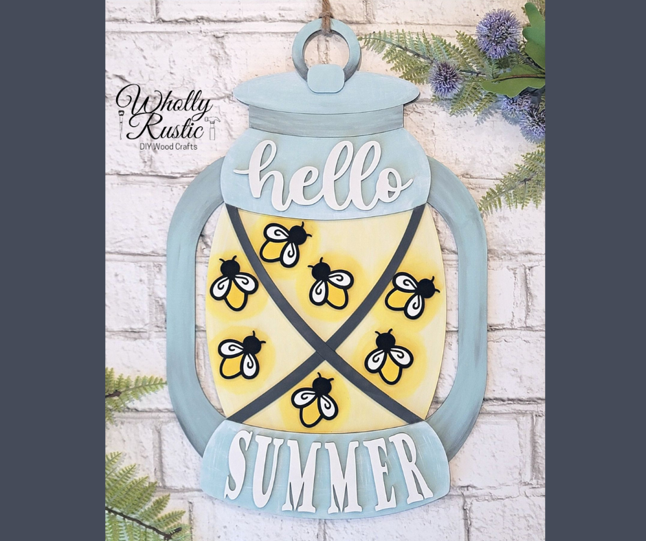 Hello Summer Fireflies Lantern Sign Kit!