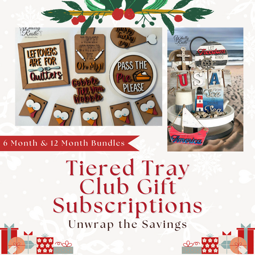 Tiered Tray Club Gift Subscription! Wholly Rustic