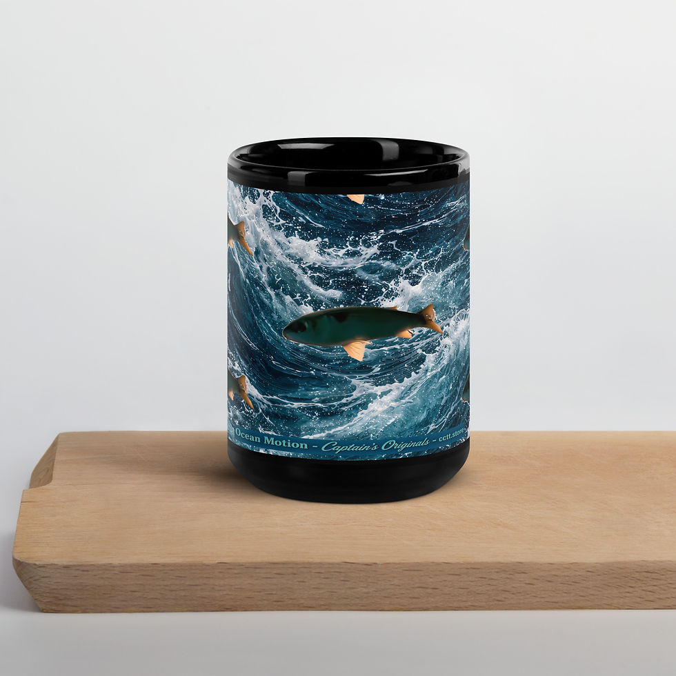 Thumbnail: Ocean Motion Salmon Run Mug 11oz & 15oz