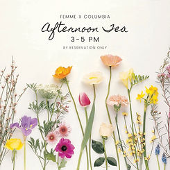Afternoon Tea at femme x COLUMBIA