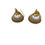 Thumbnail: Muga silk earrings_golden