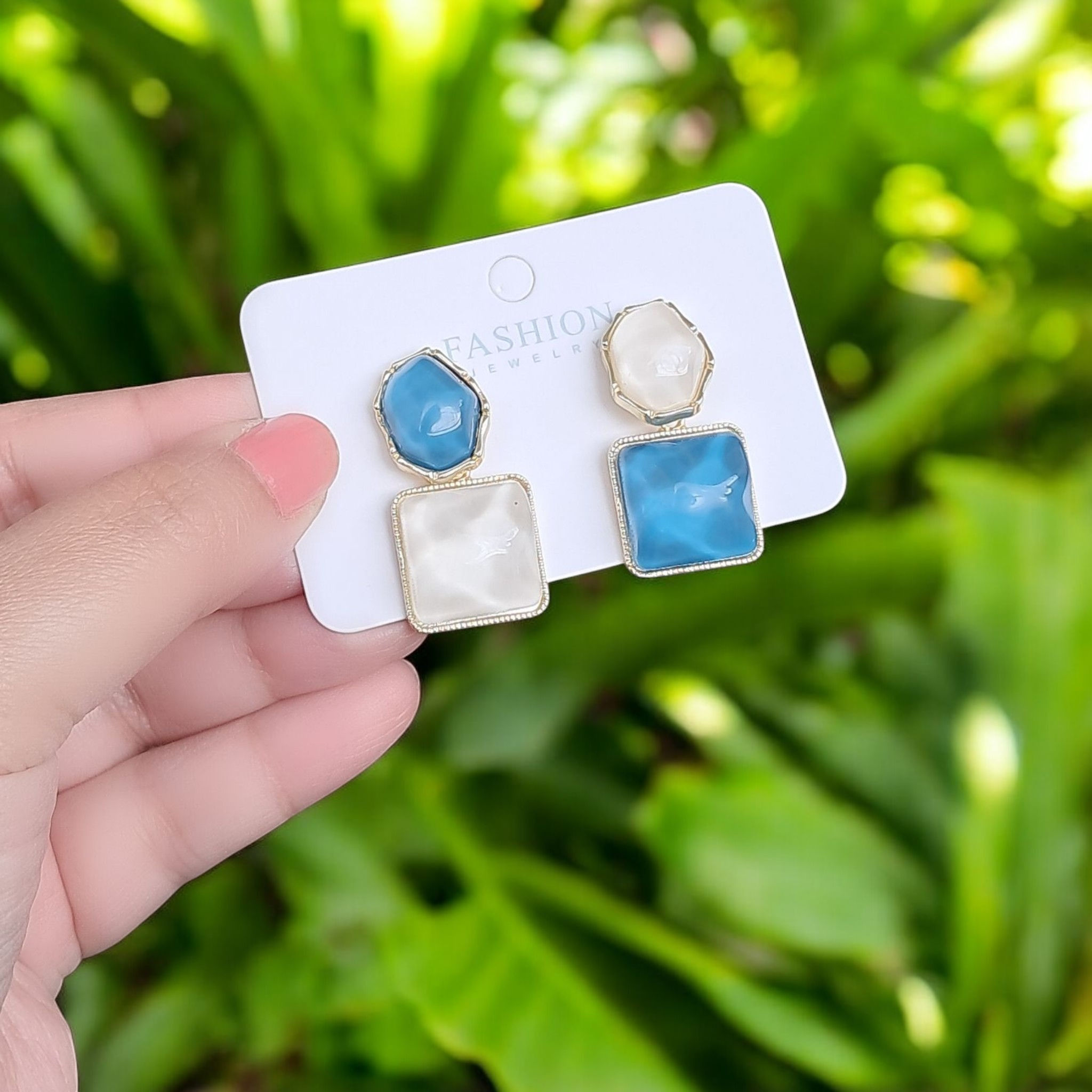 Fancy Earrings (FE99) Chic Geometric Drop Earrings