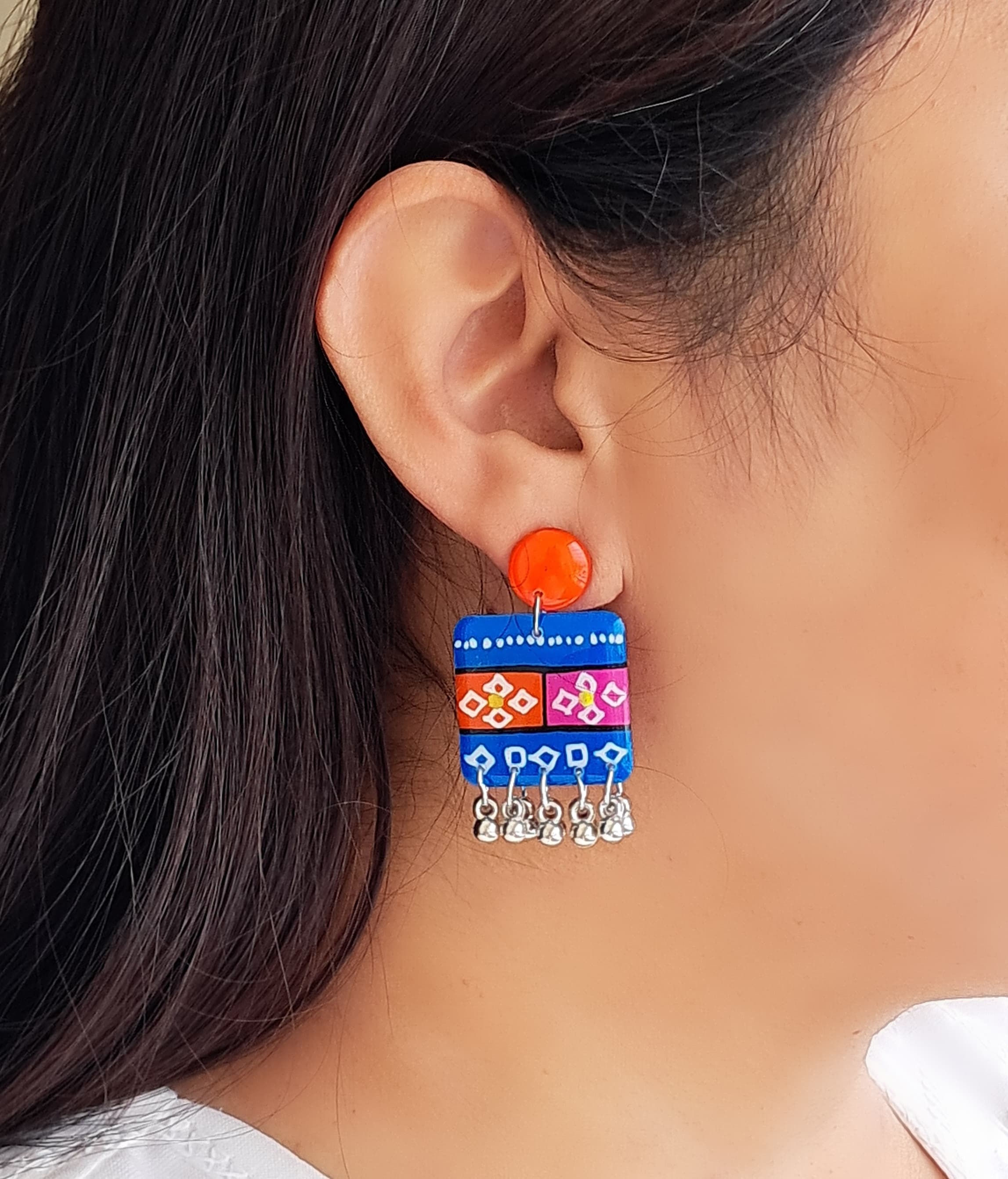 Resin earrings (RE34)