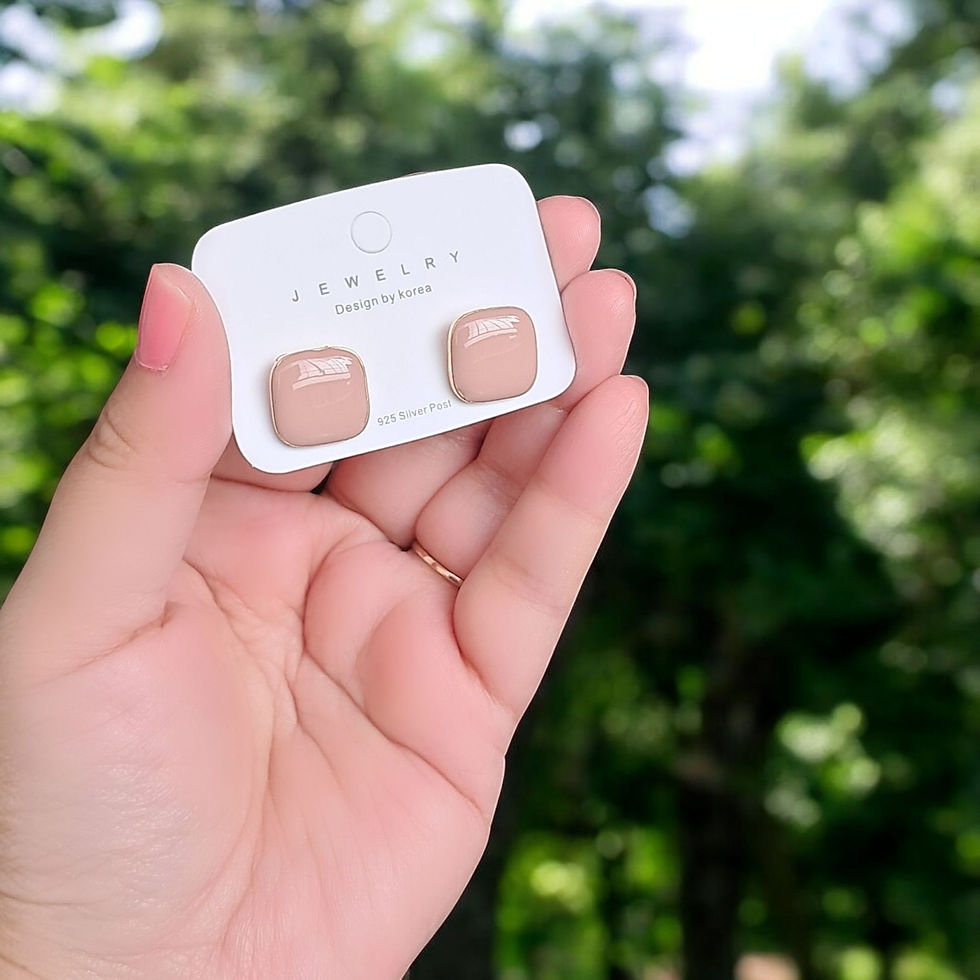 Thumbnail: Fancy Earrings (FE87) Hypoallergenic 925 silver post studs