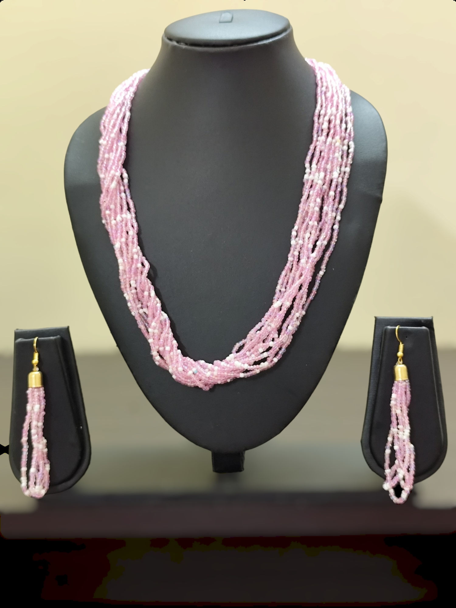 Beads necklace with earrings(ENS4)