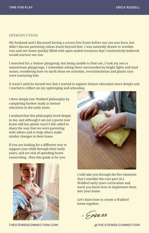 Thumbnail: Summer Waldorf Kindergarten Curriculum + Time For Play eBook Bundle