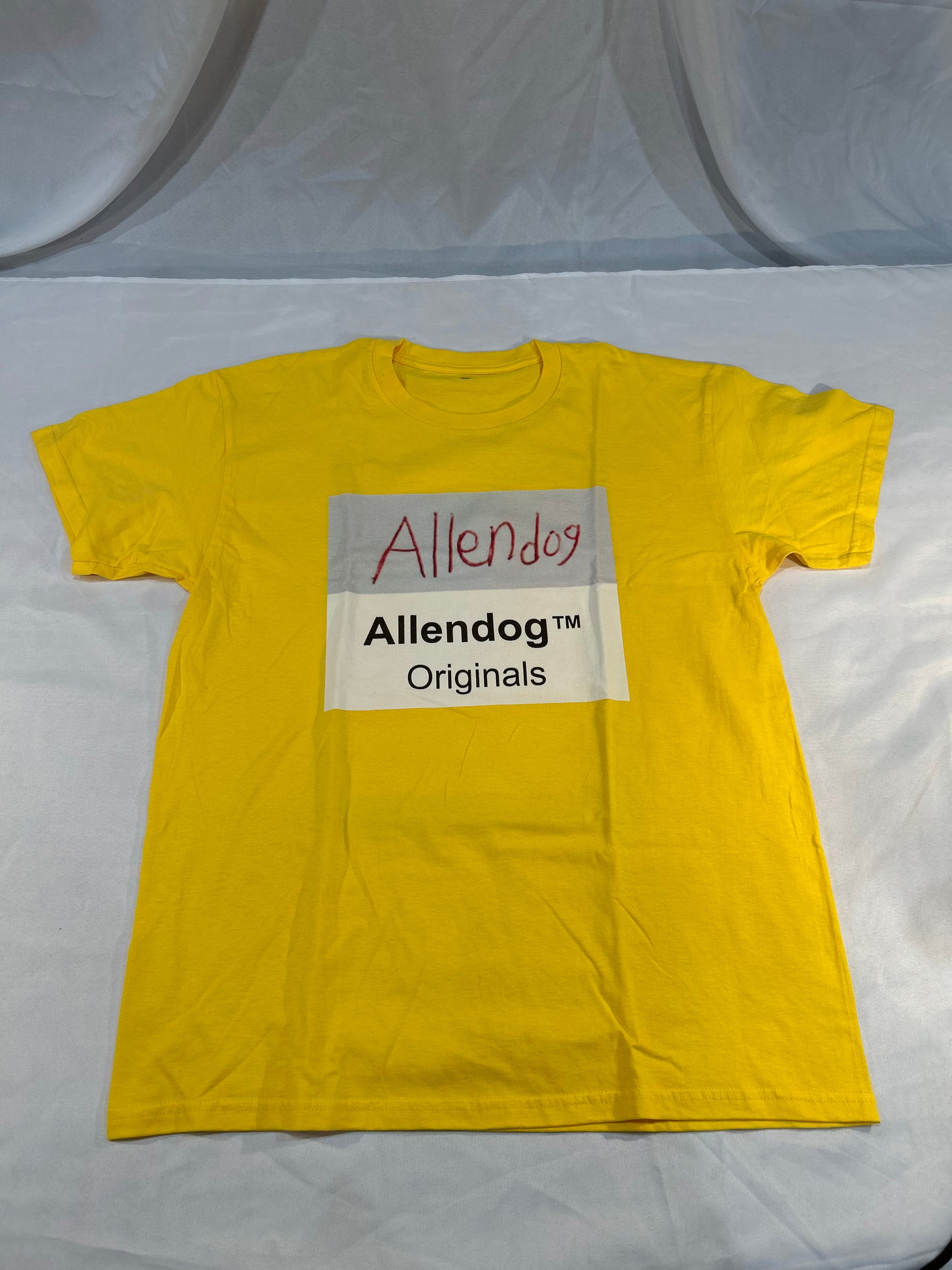 T-shirt (“Allendog Originals” Crewneck Tee) Yellow