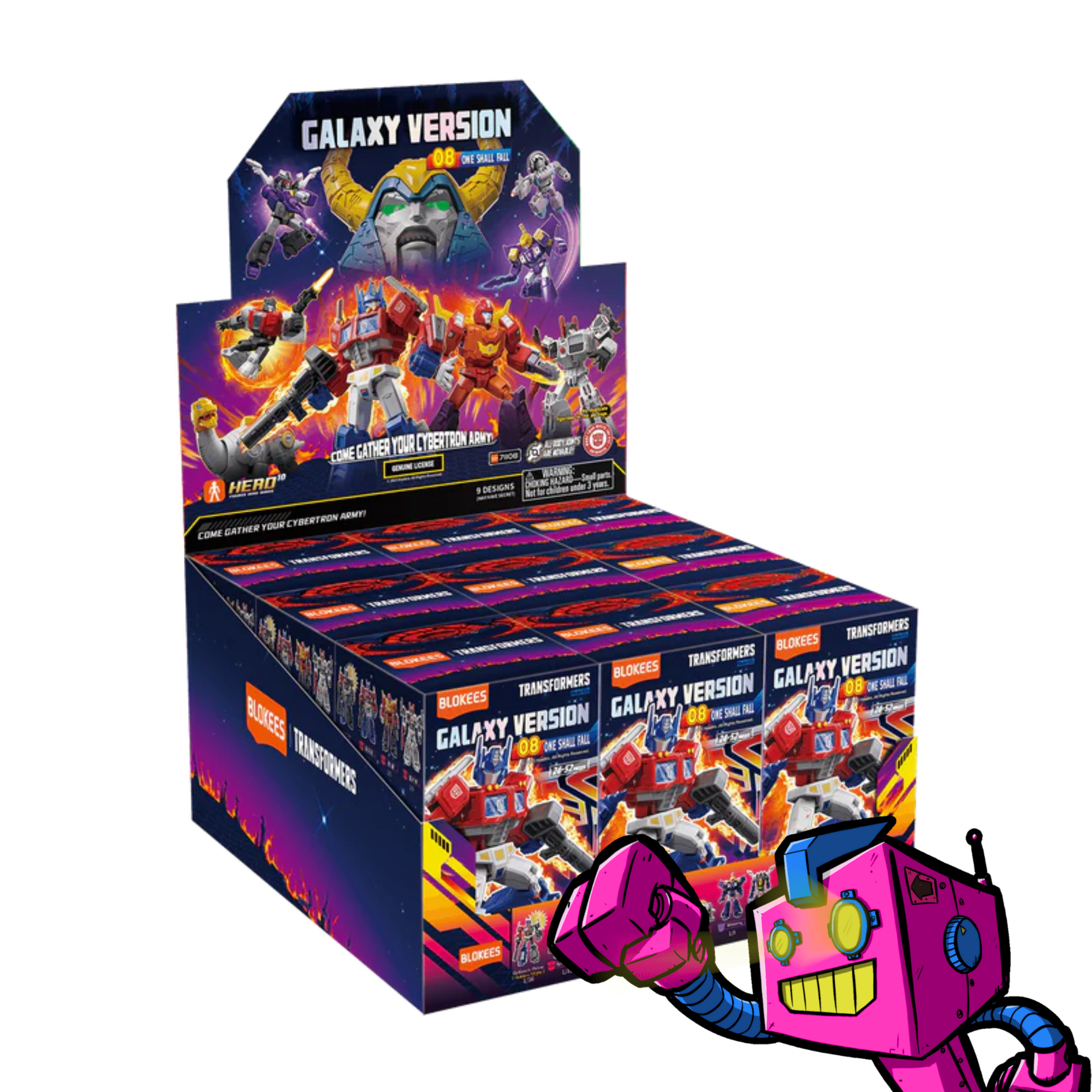 Transformers Build a Figure Complete set 9 Blokees Galaxy Version 08