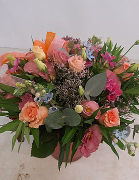 זר שולחני פסטל