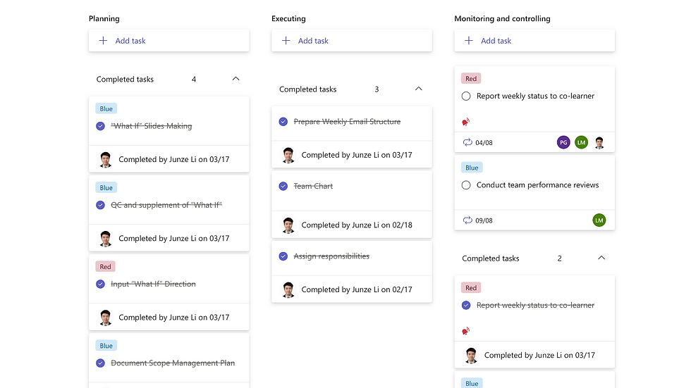Project Workflow & Task Management via Microsoft Teams Planner