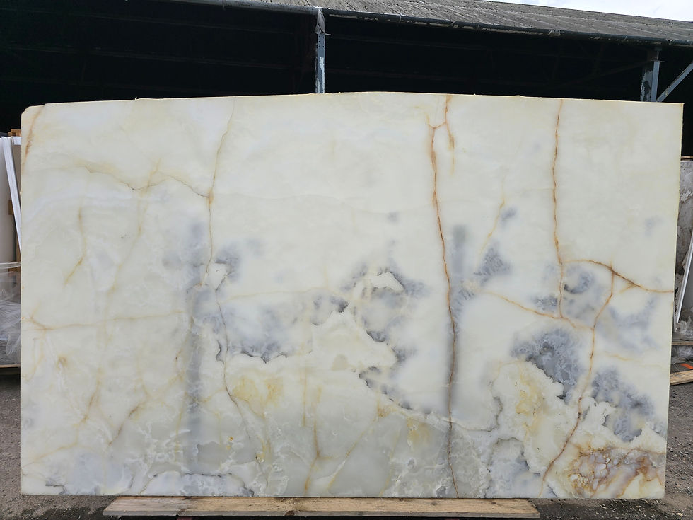 Thumbnail: Bianco White Onyx Slab