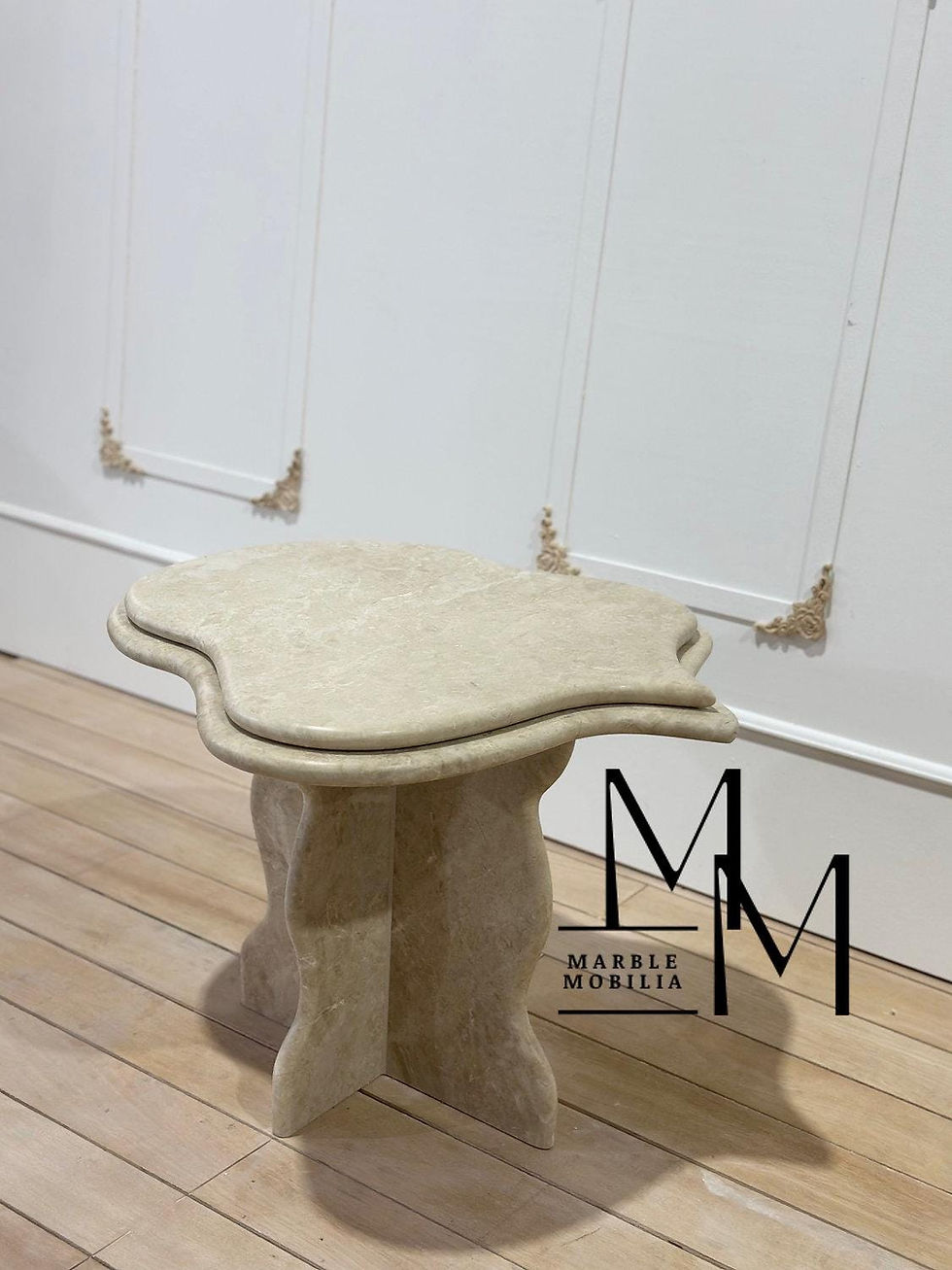 Botticino marble coffee Table