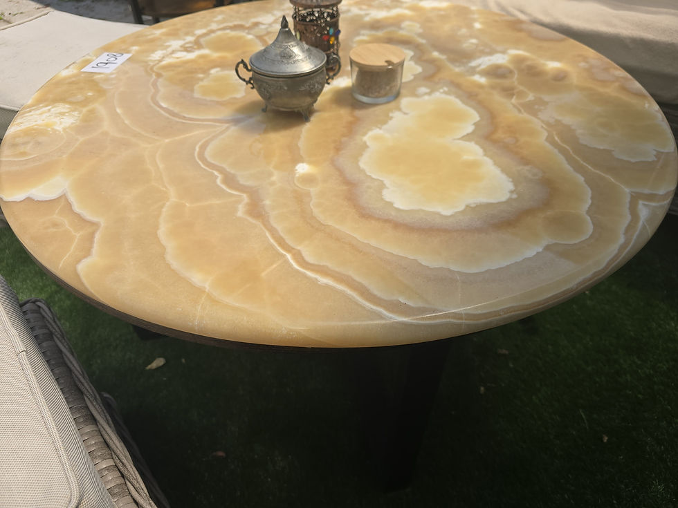 Thumbnail: Jupitar Onyx Natural Luxury Stone Round Coffee Table
