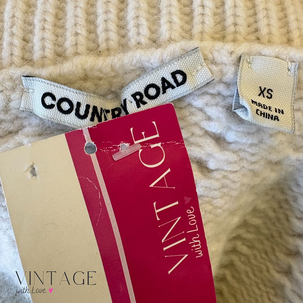 Thumbnail: Country Road Cream Polar Neck Jersey - Size XS