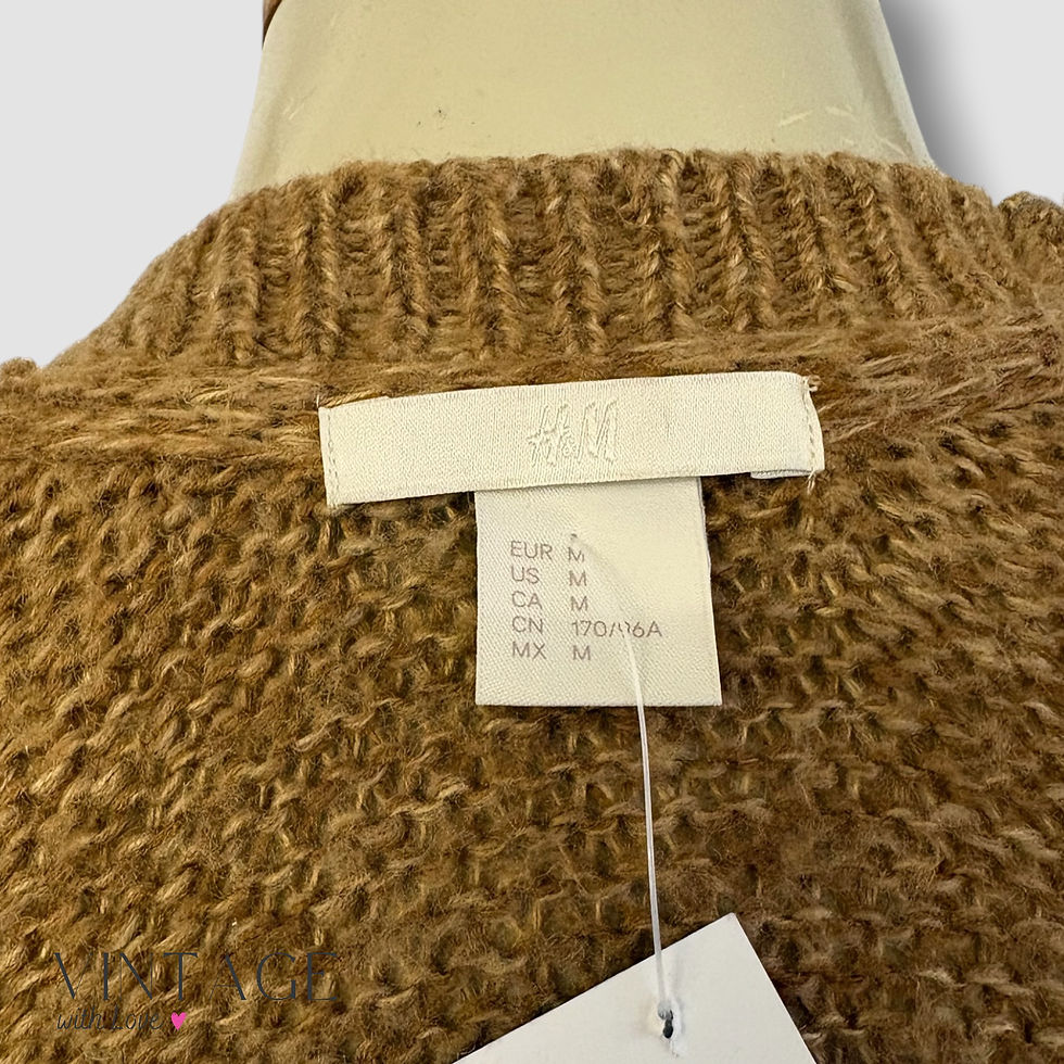 Thumbnail: H&M Camel Cardigan - Size M