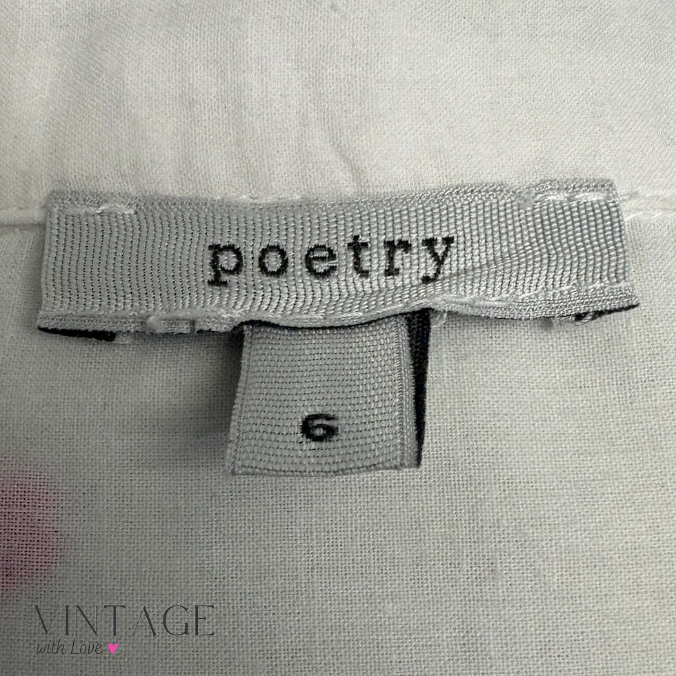 Thumbnail: Poetry White/ Pink Shirt - Size 6
