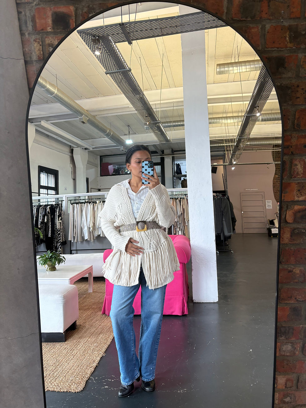 Thumbnail: Country Road Cream Tassel Cardigan - Size S