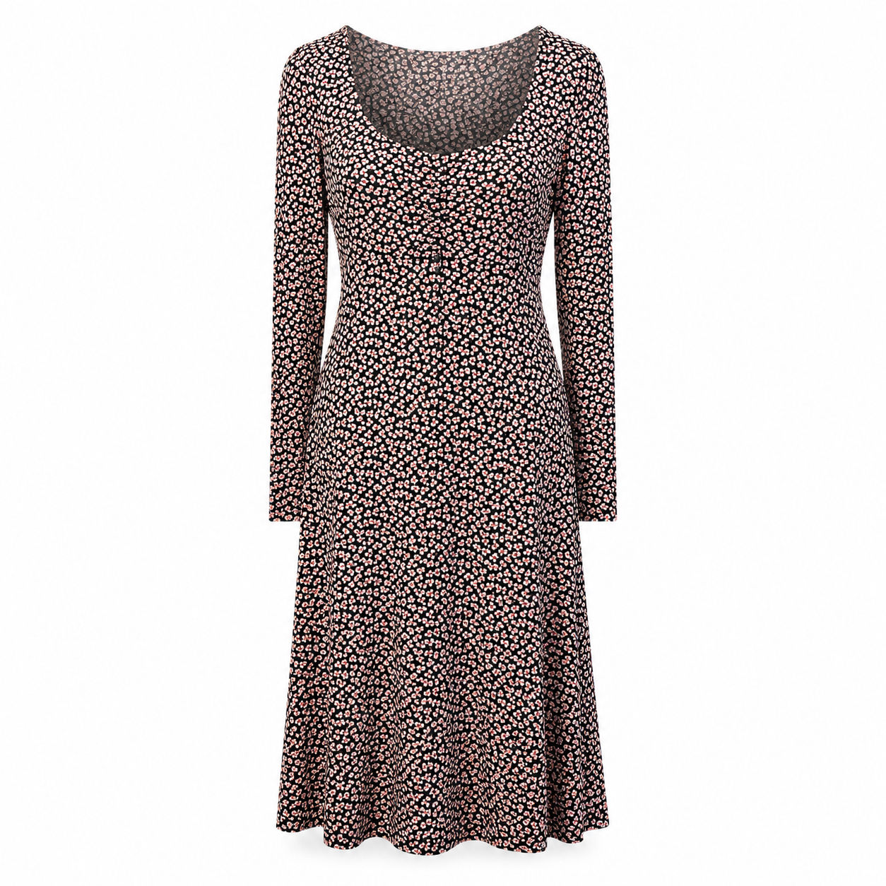 Crew Clothing Company Black, Red And White Dress - Size 12