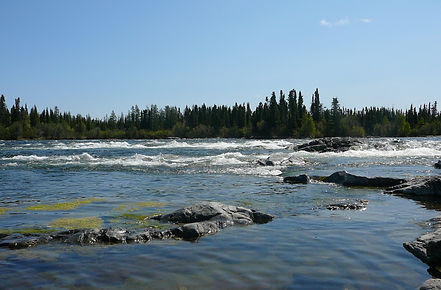 White Water Area of River