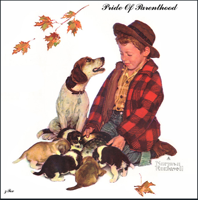 Pride Of Parenthood - Norman Rockwell