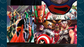 Painel do  artista e das artes de Alex Ross