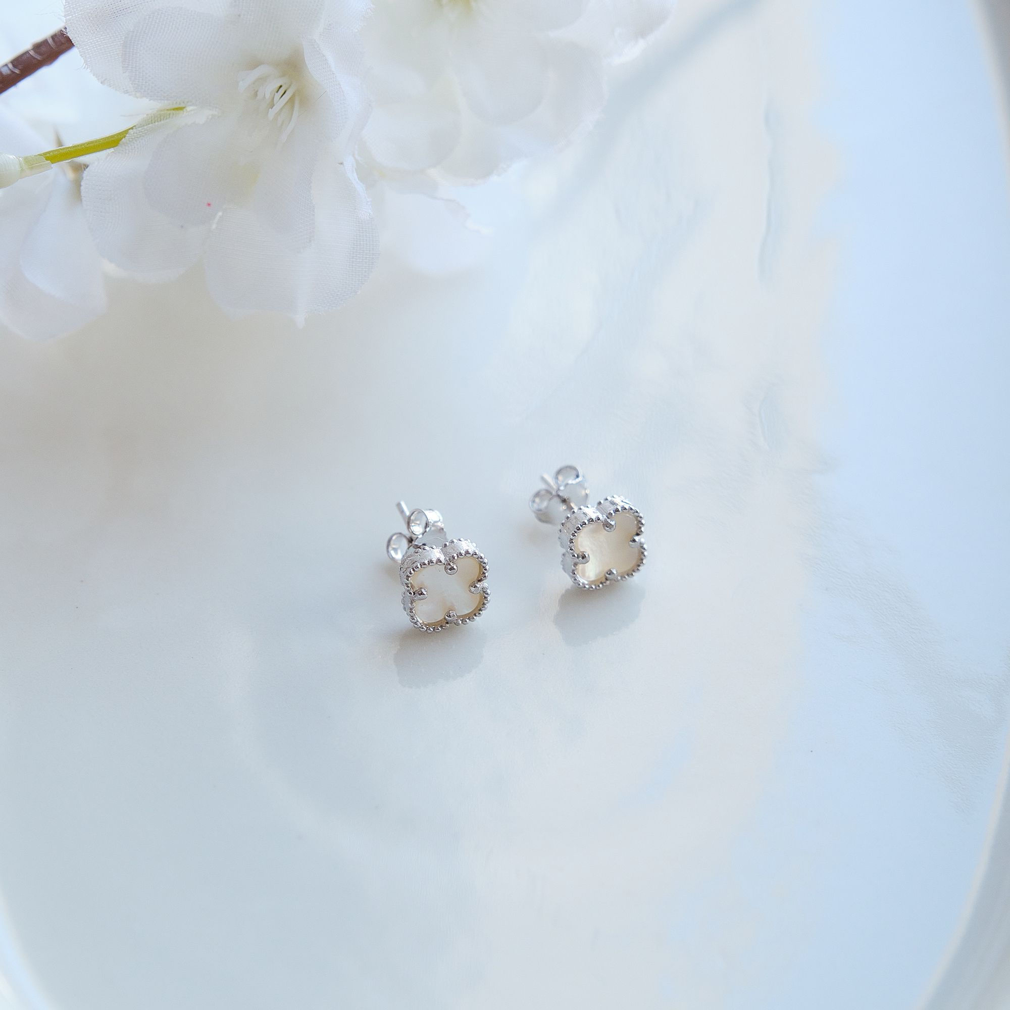 925 Ayar Gümüş Kadın Van Cleef Küpe