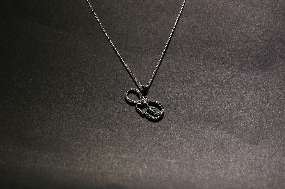 925 Ayar Gümüş 'Love' Yazılı Sonsuzluk Model Kadın Kolye